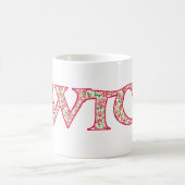 信号器のコーヒー・マグ、花パターンとのウェールズCwtch マグカップ (中央)