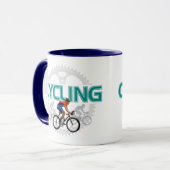 信号器のマグのクールなサイクリングのデザイン マグカップ (正面左)