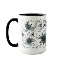 信号器のマグの花のスケッチ