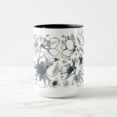 信号器のマグの花のスケッチ マグカップ (中央)