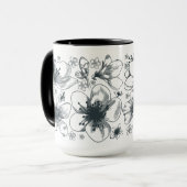 信号器のマグの花のスケッチ マグカップ (正面左)