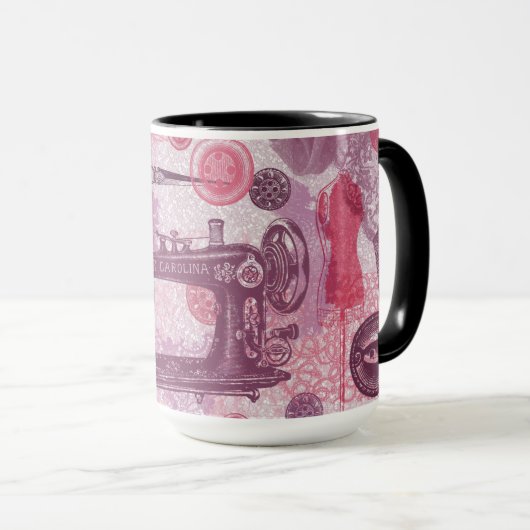 信号器のマグを縫うヴィンテージ マグカップ (正面右)