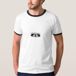 信号器のTシャツ、白いですまたは黒ルート66 Tシャツ