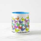 "信号器"のマグの放し飼いのウクレレの社会 マグカップ (中央)