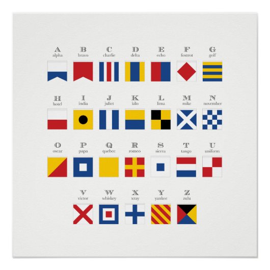 信号国際的アルファベット2 ポスター (正面)