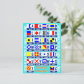 信号国際的コー航海のドフラグ ポストカード (スタンド正面)