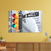 信号機と壁面道路標識 キャンバスプリント (インサイチュ (リビング))