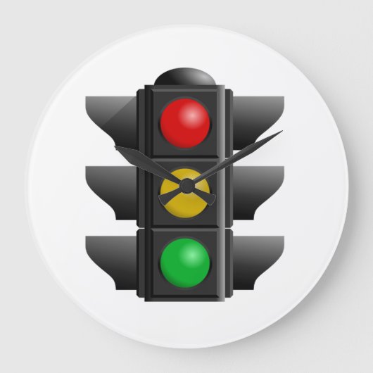 信号機クロック ラージ壁時計 (正面)