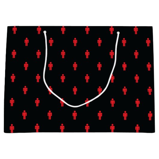 信号機マンラージ抱き枕 ラージペーパーバッグ (正面)