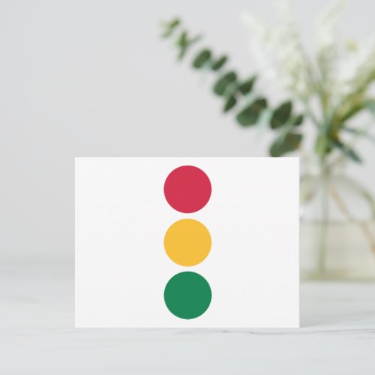 信号機 ポストカード (スタンド正面)