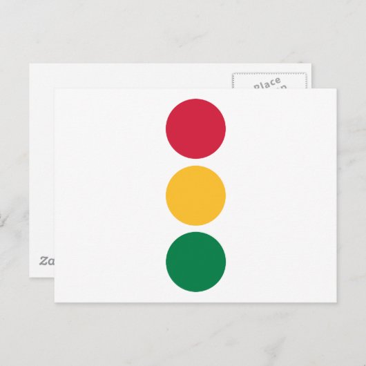 信号機 ポストカード (正面/裏面)