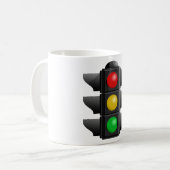 信号機 レッド イエロー グリーン 信号 コーヒーマグカップ (正面左)