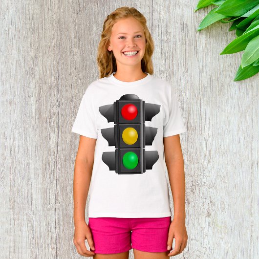 信号機 レッド イエロー グリーン 信号 Tシャツ