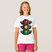 信号機 レッド イエロー グリーン 信号 Tシャツ (正面フル)