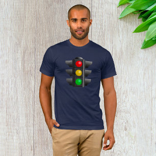 信号機(赤い黄色の緑) Tシャツ