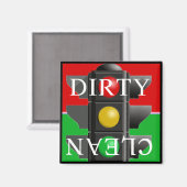 信号清浄汚れ磁石 マグネット (正面/裏面)