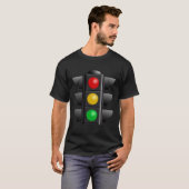 信号灯ストップ灯 Tシャツ (正面フル)