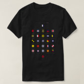 信号航海ののフラ国際的グコード2 Tシャツ (デザイン正面)