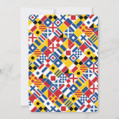 信号航海のフラグの削除 招待状 (裏面)