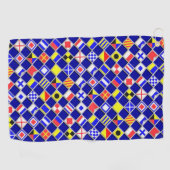 信号航海のフラグチェッカーのデコア ゴルフタオル (横)