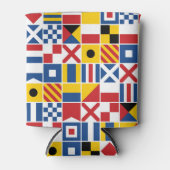 信号航海のフラグパターン 缶クーラー (正面)