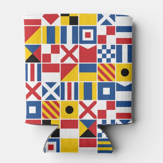 信号航海のフラグパターン 缶クーラー (裏面)