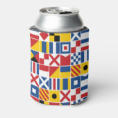 信号航海のフラグパターン 缶クーラー (缶裏面)