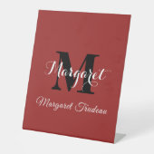 信号赤カスタム台座名表示 台座サイン (正面)