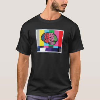 "信号"の黒のTシャツ2プラグを抜いて下さい Tシャツ