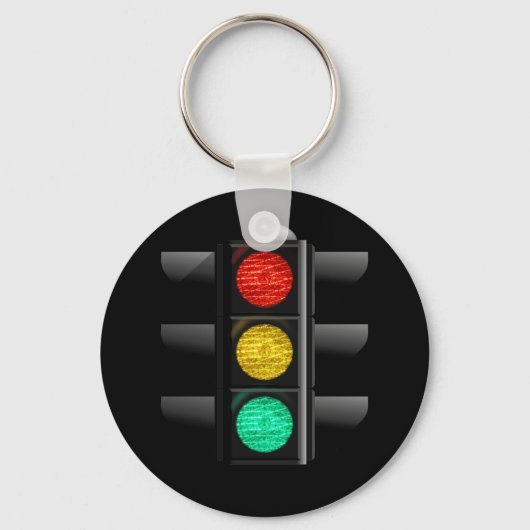 信号（赤）黄色 キーホルダー (正面)