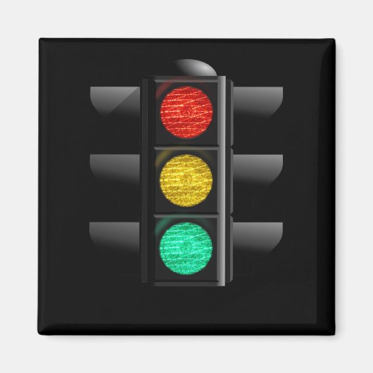 信号（赤）黄色 マグネット (正面)