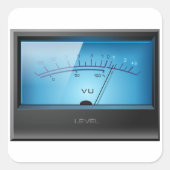 信号VUメーター スクエアシール (正面)