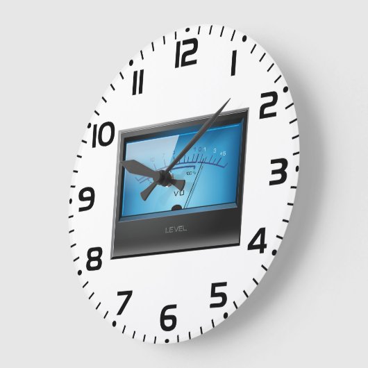 信号VUメーター ラージ壁時計 (傾斜)