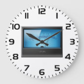 信号VUメーター ラージ壁時計 (正面)