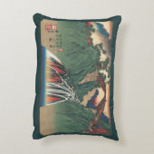 信州　伊那川橋　望　のじり　広重画 アクセントクッション (裏面(縦))