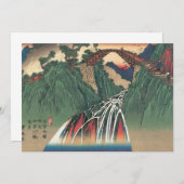 信州 伊那川橋 望 のじり by 広重 (正面/裏面)