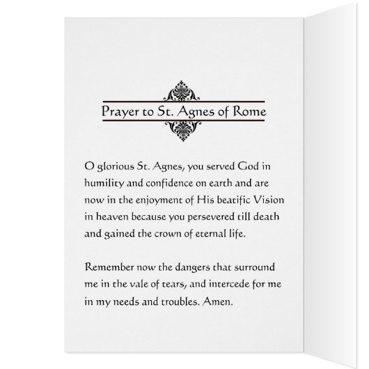 信心深い聖アグネスと子羊カトリックの水色 (内側 (左))