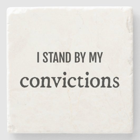 信念の大理石コースター ストーンコースター (正面)