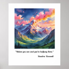 信念を持って流れる ポスター