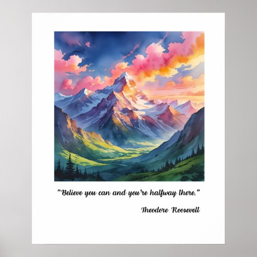 信念を持って流れる ポスター (正面)