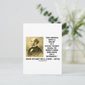 信念を持つ一人の社会的権力引用文 ポストカード (スタンド正面)