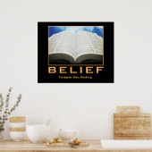 信念。それはsよりも考え簡単だ。 ポスター (キッチン)