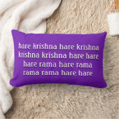 信念: ノウサギKRISHNA ランバークッション (ブランケット)