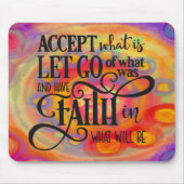 信感動的モダン念引用文 マウスパッド (正面)