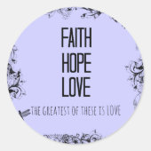 信感動的念の願い聖句 ラウンドシール (正面)