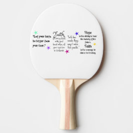 信感動的頼と希望に関する引用文 卓球ラケット