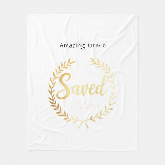 信救念のパパに対する恩寵の贈り物 フリースブランケット (正面)