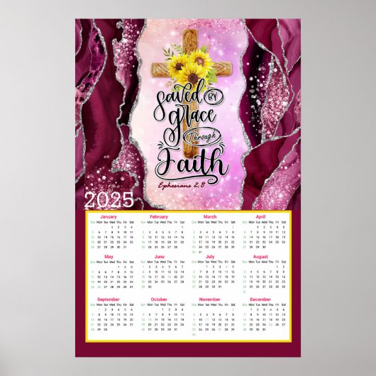 信救頼2025年カレンダー ポスター (正面)