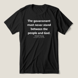 信教の自由ドナルドトランプ引用文 トライブレンドＴシャツ