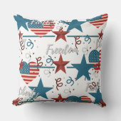信教・自由・自由レトロ愛国心 クッション (正面)